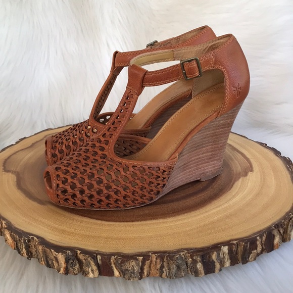 Frye Shoes - Frye Peep Toe Wedges